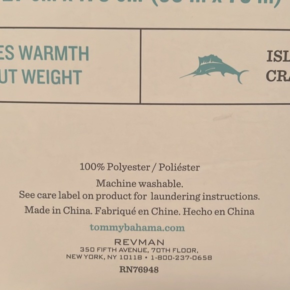 🆕 Tommy Bahama Ultra Soft Plush Throw w/Umbrellas - NWT - Picture 4 of 7